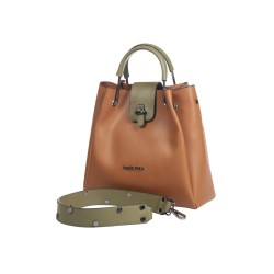 حقيبة يد نسائية لون البني الفاتح-الأخضر ANG-7175