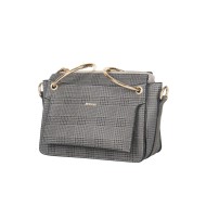 حقيبة يد نسائية منقوشة لون رمادي ANG-7300