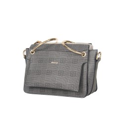 حقيبة يد نسائية منقوشة لون رمادي ANG-7300 حقيبة يد نسائية منقوشة لون رمادي ANG-7300