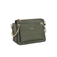 حقيبة يد نسائية منقوشة لون الكاكي الأخضر ANG-7300