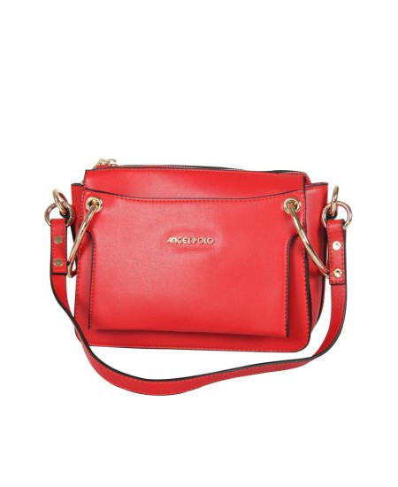 حقيبة يد نسائية لون أحمر ANG-7300