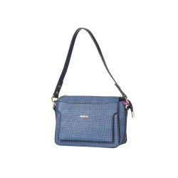 حقيبة يد نسائية منقوشة لون الأزرق الداكن ANG-7315