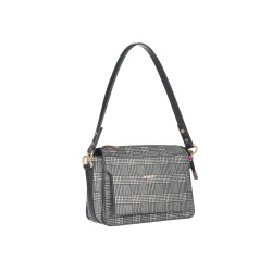 حقيبة يد نسائية منقوشة لون أسود ANG-7315