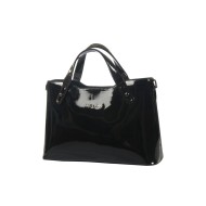 حقيبة يد نسائية جلد لامع لون أسود ANG-8115