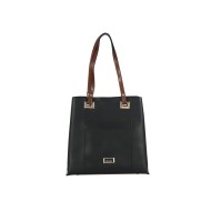 حقيبة يد نسائية لون أسود-البني الفاتح ANG-8155