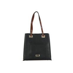 حقيبة يد نسائية لون أسود-البني الفاتح ANG-8155