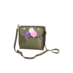 حقيبة يد نسائية لون الكاكي الأخضر ANG-8175