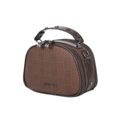 حقيبة يد نسائية منقوشة لون البني ANG-8185