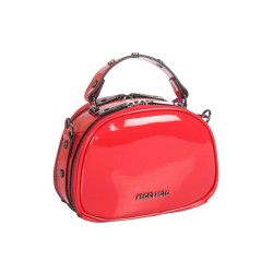 حقيبة يد نسائية جلد لامع لون أحمر ANG-8185