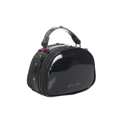 حقيبة يد نسائية جلد لامع لون أسود ANG-8185