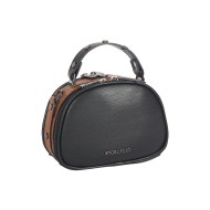 حقيبة يد نسائية لون أسود-البني الفاتح ANG-8185