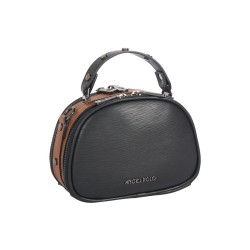 حقيبة يد نسائية لون أسود-البني الفاتح ANG-8185