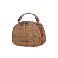 حقيبة يد نسائية منقوشة لون البني الفاتح ANG-8185