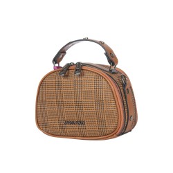 حقيبة يد نسائية منقوشة لون البني الفاتح ANG-8185