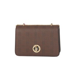 حقيبة يد نسائية منقوشة لون البني ANG-8195