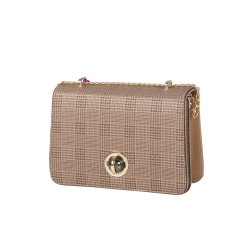 حقيبة يد نسائية منقوشة لون المنك ANG-8195 حقيبة يد نسائية منقوشة لون المنك ANG-8195