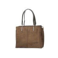 حقيبة يد نسائية جلد الغزال لون الكاكي الأخضر ANG-8210