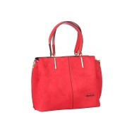 حقيبة يد نسائية جلد الغزال لون أحمر ANG-8210