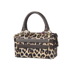 حقيبة يد نسائية جلد الفهد لون البني ANG-8215