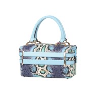 حقيبة يد نسائية جلد الثعبان لون أزرق ANG-8215