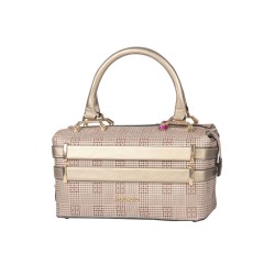 حقيبة يد نسائية منقوشة لون البلاتين ANG-8215