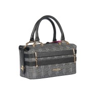 حقيبة يد نسائية منقوشة لون أسود ANG-8215