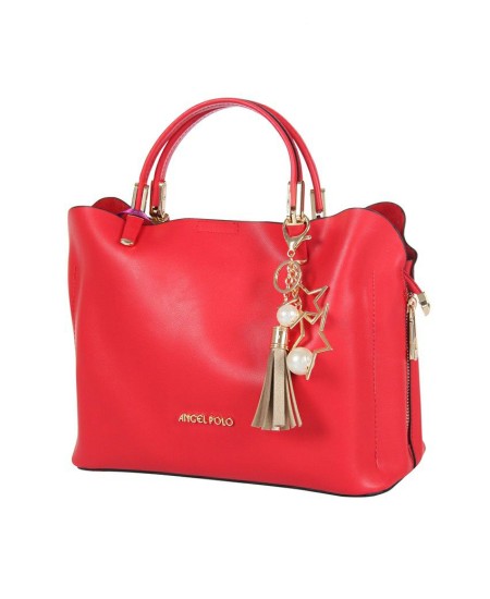 حقيبة يد نسائية لون أحمر ANG-8510