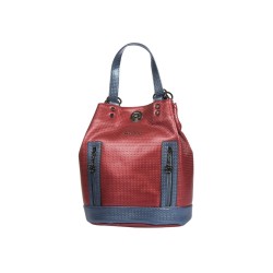 حقيبة يد نسائية لون أحمر عنابي-الأزرق الداكن ANG-9135