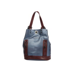 حقيبة يد نسائية لون الأزرق الداكن-أحمر عنابي ANG-9135