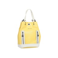 حقيبة يد نسائية لون أصفر-أبيض ANG-9135