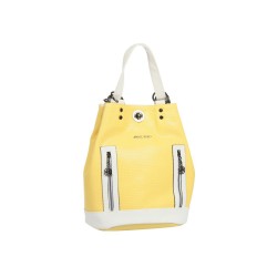 حقيبة يد نسائية لون أصفر-أبيض ANG-9135