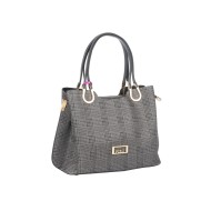 حقيبة يد نسائية منقوشة لون رمادي ANG-9225