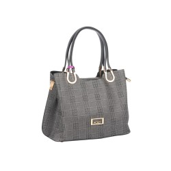 حقيبة يد نسائية منقوشة لون رمادي ANG-9225 حقيبة يد نسائية منقوشة لون رمادي ANG-9225