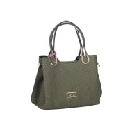 حقيبة يد نسائية منقوشة لون الكاكي الأخضر ANG-9225