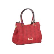 حقيبة يد نسائية منقوشة لون أحمر ANG-9225