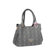 حقيبة يد نسائية منقوشة لون أسود ANG-9225