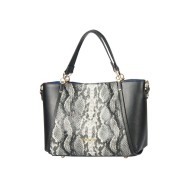 حقيبة يد نسائية جلد الثعبان لون أسود ANG-9255