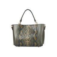 حقيبة يد نسائية جلد الثعبان لون الأخضر ANG-9255