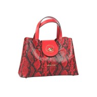 حقيبة يد نسائية جلد الثعبان لون أحمر ANG-9260