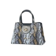 حقيبة يد نسائية جلد الثعبان لون الأزرق الداكن ANG-9260