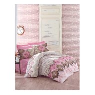 طقم أغطية سرير مزدوج وجهين موديل ليدا رانفورس لون بيج CN-1761362-BEJ