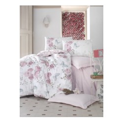 طقم أغطية سرير مزدوج وجهين موديل روزيلا رانفورس لون زهري CN-1761665-PMB طقم أغطية سرير مزدوج وجهين موديل روزيلا رانفورس لون زهري CN-1761665-PMB