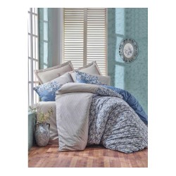 طقم أغطية سرير مزدوج وجهين موديل اليسا رانفورس لون بيج CN-1761709-BEJ طقم أغطية سرير مزدوج وجهين موديل اليسا رانفورس لون بيج CN-1761709-BEJ