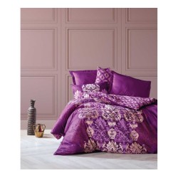 طقم أغطية سرير مزدوج وجهين موديل جيلدا ساتان لون البرقوق CT-1771749-ERI طقم أغطية سرير مزدوج وجهين موديل جيلدا ساتان لون البرقوق CT-1771749-ERI