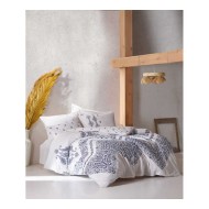 طقم أغطية سرير مزدوج وجهين موديل بوهيمي ادونيس رانفورس لون نيلي CT-1813734-CVT طقم أغطية سرير مزدوج وجهين موديل بوهيمي ادونيس رانفورس لون نيلي CT-1813734-CVT