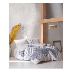 طقم أغطية سرير مزدوج وجهين موديل بوهيمي ادونيس رانفورس لون نيلي CT-1813734-CVT طقم أغطية سرير مزدوج وجهين موديل بوهيمي ادونيس رانفورس لون نيلي CT-1813734-CVT