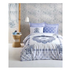 طقم أغطية سرير مزدوج وجهين موديل بوهيمي اوليدا  رانفورس لون ازرق CT-1813737-MAV طقم أغطية سرير مزدوج وجهين موديل بوهيمي اوليدا  رانفورس لون ازرق CT-1813737-MAV