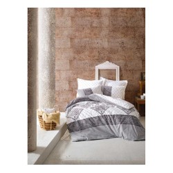 طقم أغطية سرير مزدوج وجهين موديل بوهيمي الوبي رانفورس لون رمادي CT-1813779-GRI طقم أغطية سرير مزدوج وجهين موديل بوهيمي الوبي رانفورس لون رمادي CT-1813779-GRI