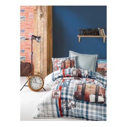 طقم مفرش سرير مفرد وجهين موديل اير ترافل رانفورس لون بترولي CT-1860738-PTR طقم مفرش سرير مفرد وجهين موديل اير ترافل رانفورس لون بترولي CT-1860738-PTR