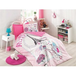 طقم أغطية سرير مفرد وجهين موديل بست فريند رانفورس لون زهري CT-1861620-PMB طقم أغطية سرير مفرد وجهين موديل بست فريند رانفورس لون زهري CT-1861620-PMB